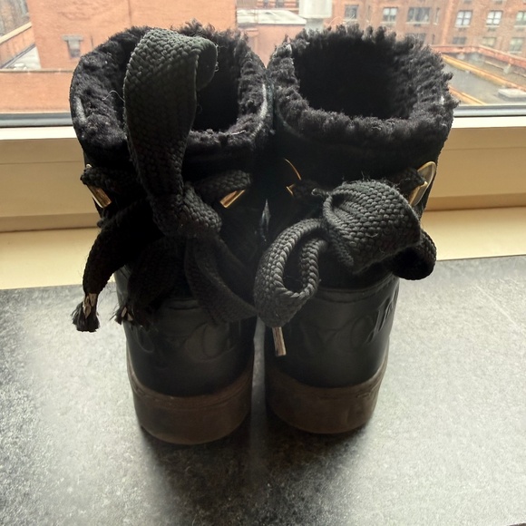 See by Chloe Black tie boots. Elevated Ugg Style - Picture 2 of 7